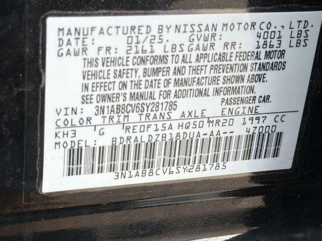 2025 Nissan Sentra SV