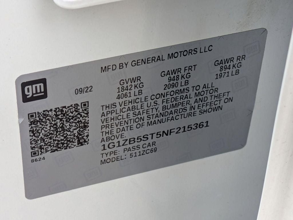 2022 Chevrolet Malibu LS 1LS