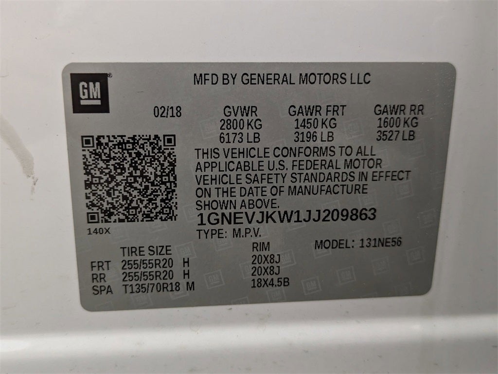 2018 Chevrolet Traverse Premier