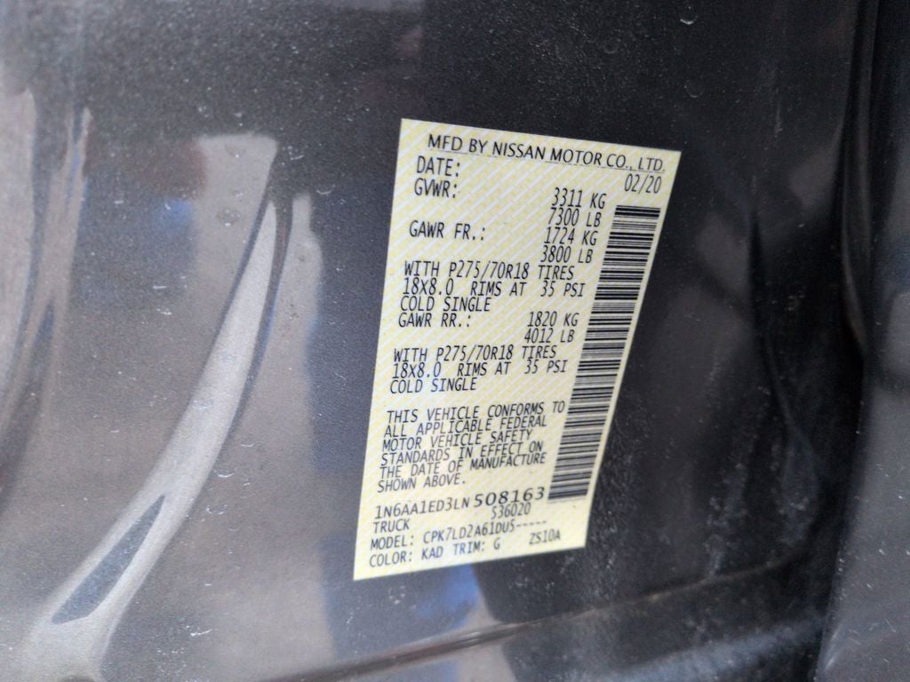 2020 Nissan Titan PRO-4X