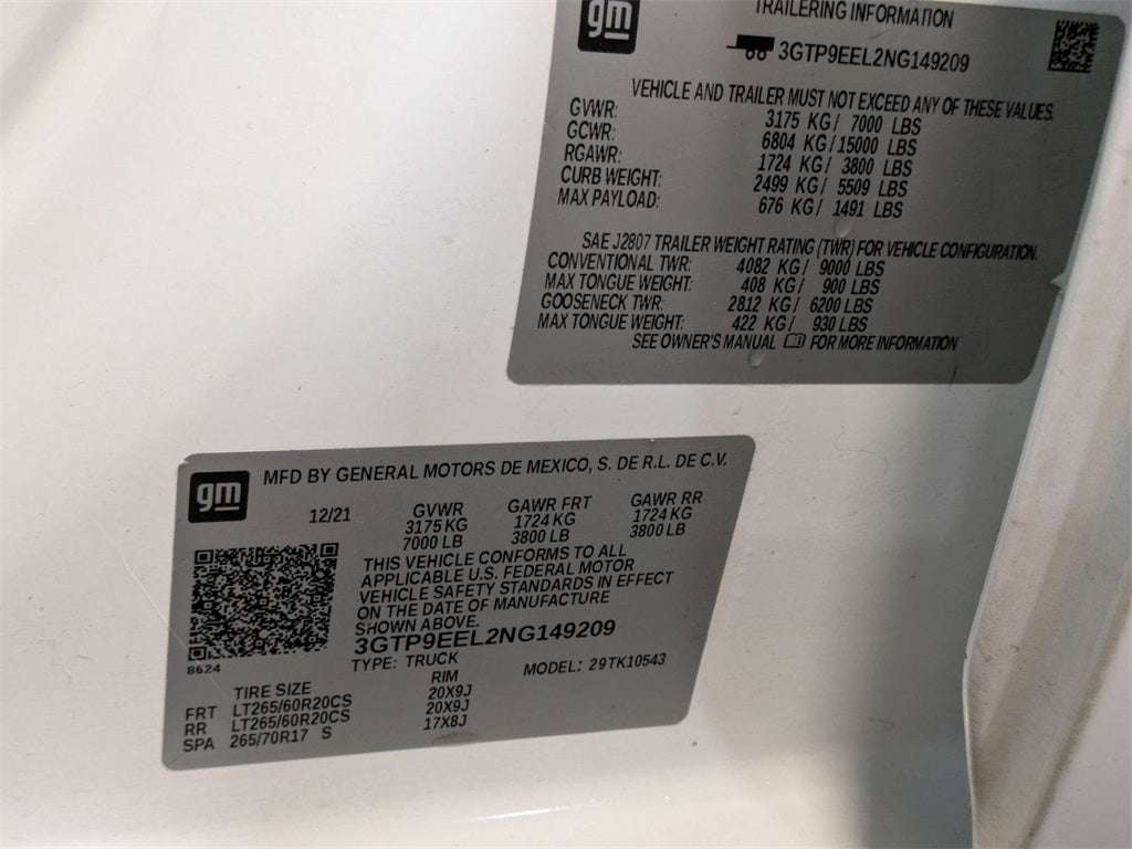 2022 GMC Sierra 1500 Limited AT4