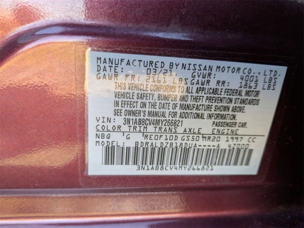 2021 Nissan Sentra SV