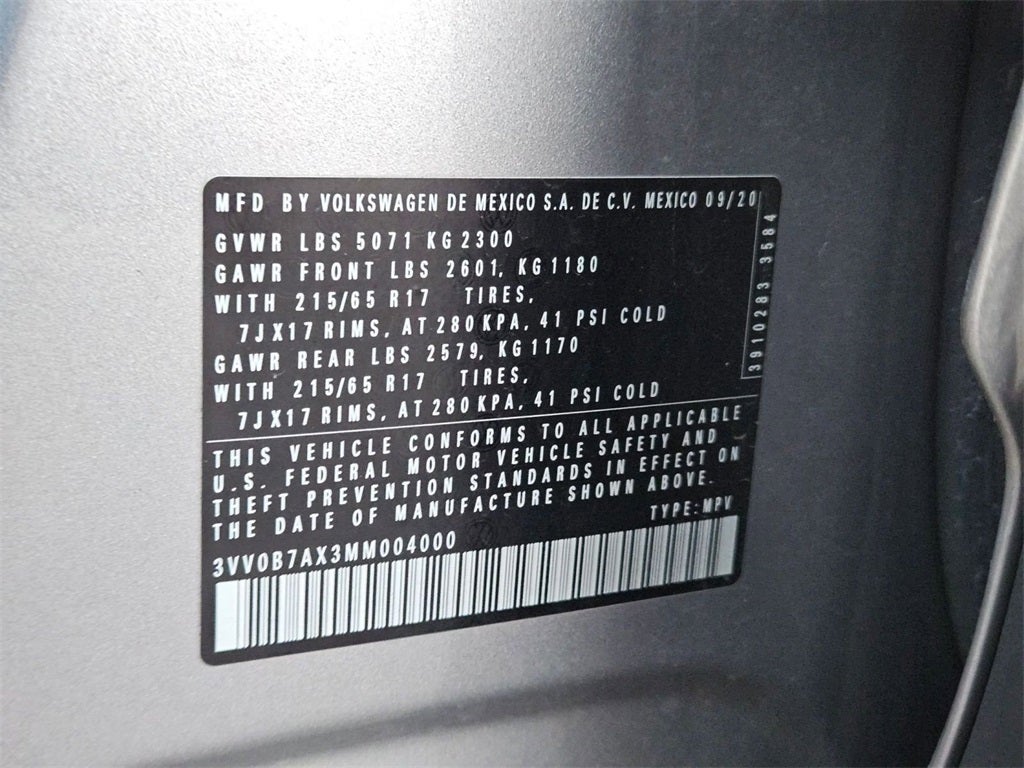 2021 Volkswagen Tiguan 2.0T S