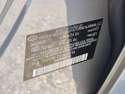2020 Hyundai Sonata Limited