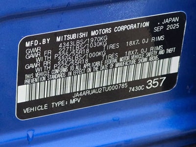 2026 Mitsubishi Outlander Sport 2.0 SE