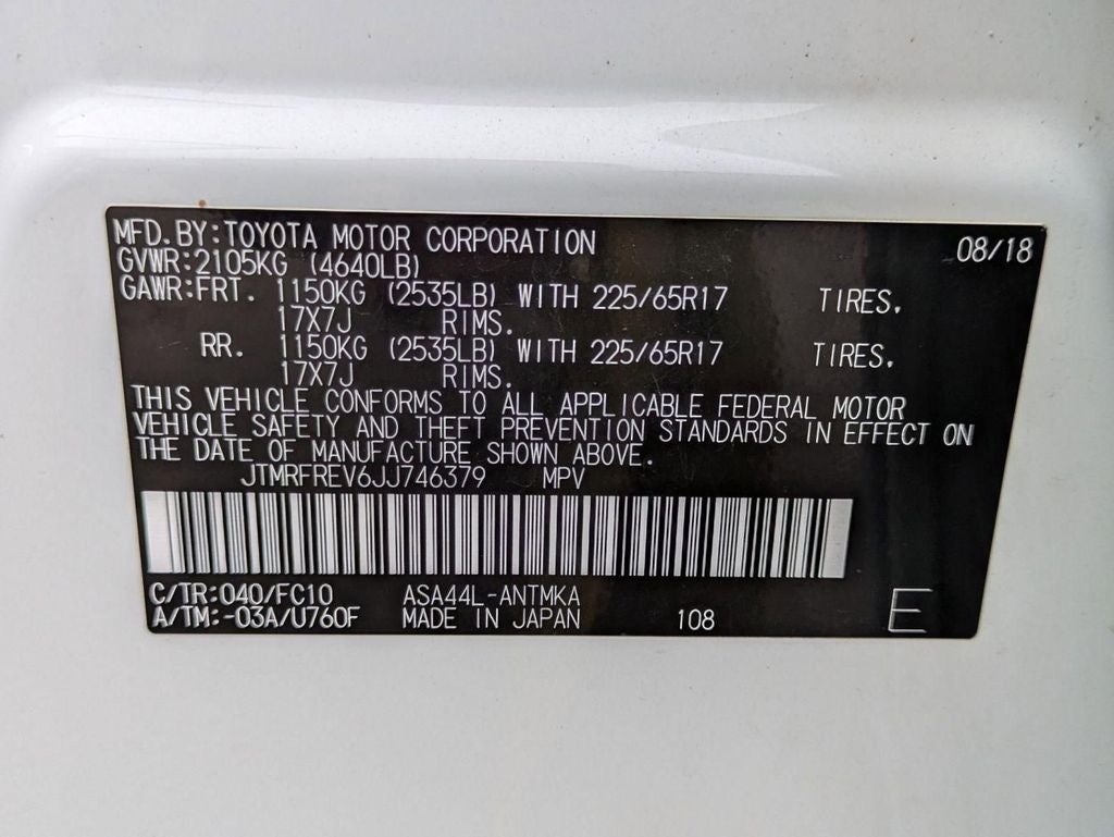 2018 Toyota RAV4 XLE