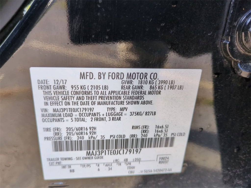 2018 Ford EcoSport SE