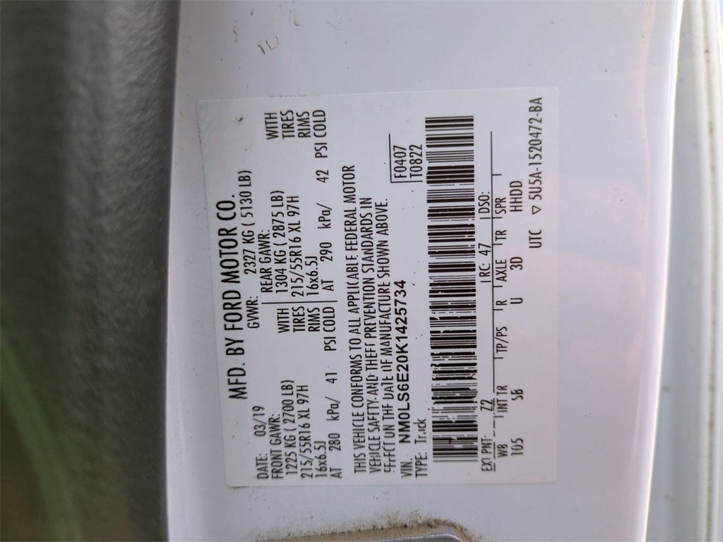 2019 Ford Transit Connect XL