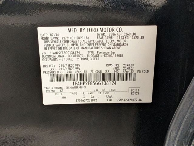 2016 Ford Taurus SEL