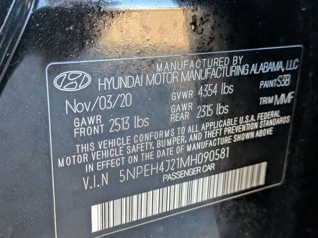 2021 Hyundai Sonata Limited