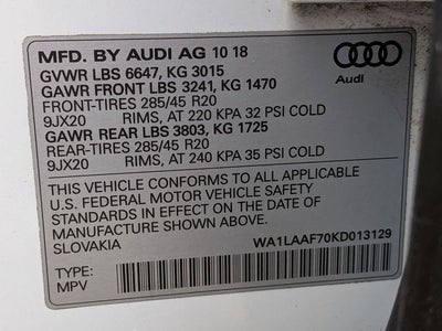2019 Audi Q7 55 Premium Plus quattro