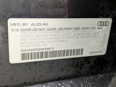 2017 Audi A8 L 3.0T quattro