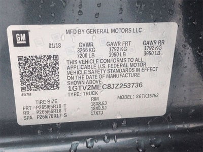 2018 GMC Sierra 1500 SLE