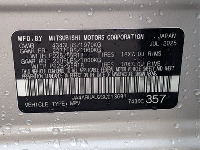 2025 Mitsubishi Outlander Sport 2.0 SE