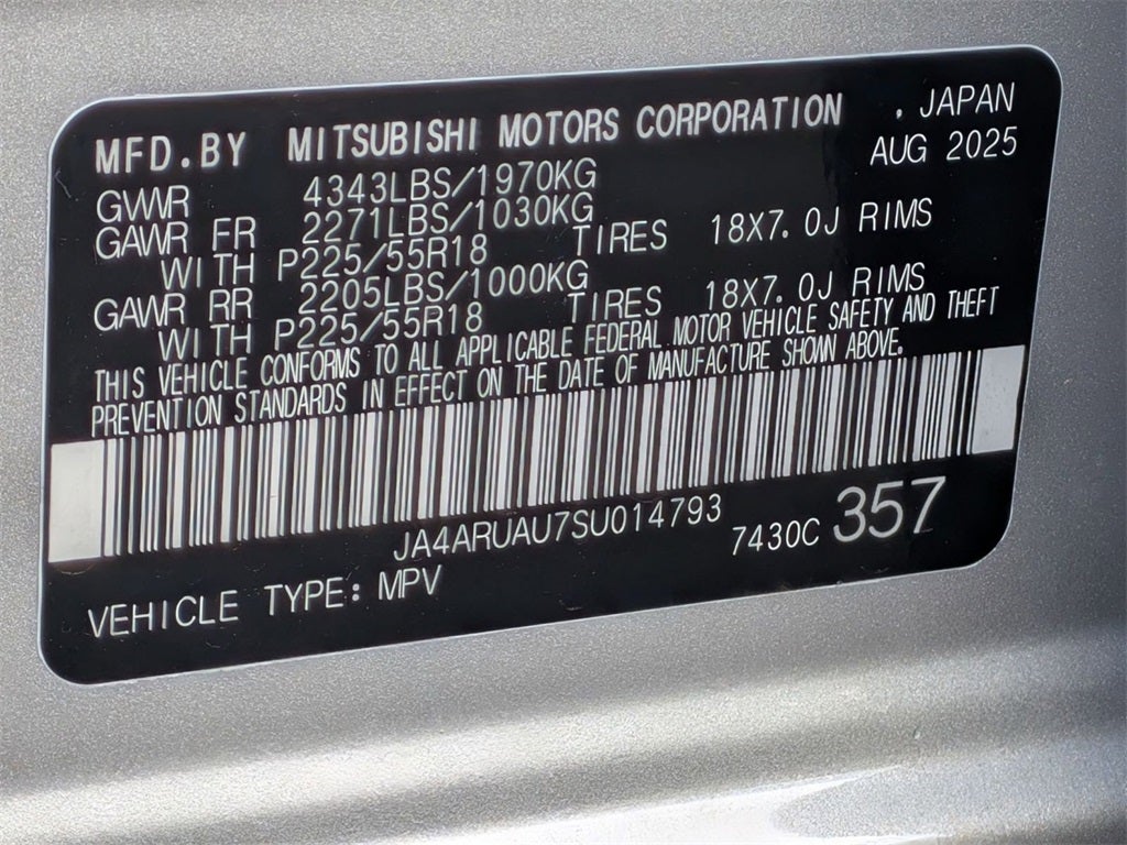 2025 Mitsubishi Outlander Sport 2.0 ES