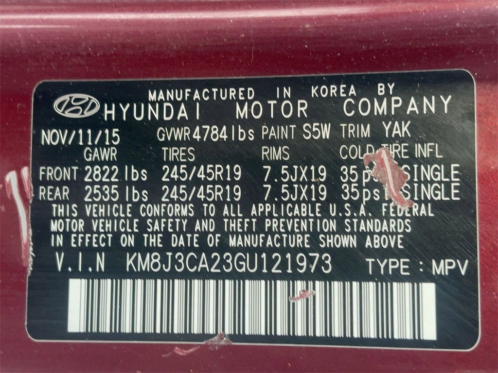 2016 Hyundai Tucson Limited